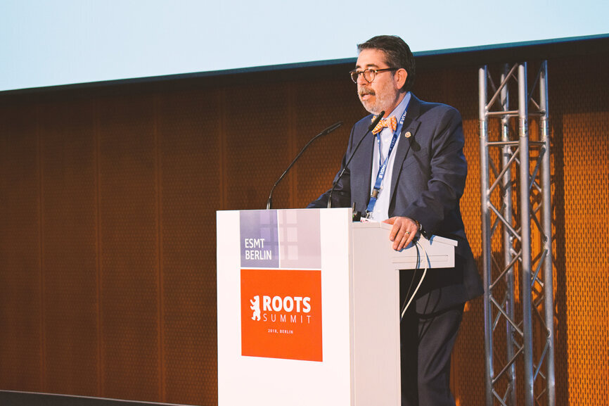 Dr David Jaramillo at the ROOTS SUMMIT opening ceremony.