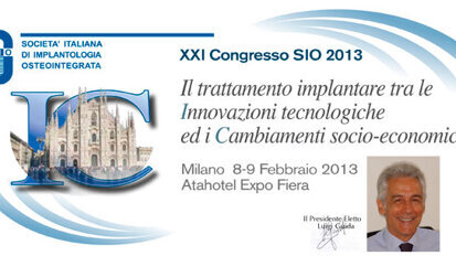XXI Congresso SIO 2013, la lettera di presentazione del Presidente Eletto