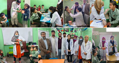 BUDC team conducts dental checkups, awareness session at school 