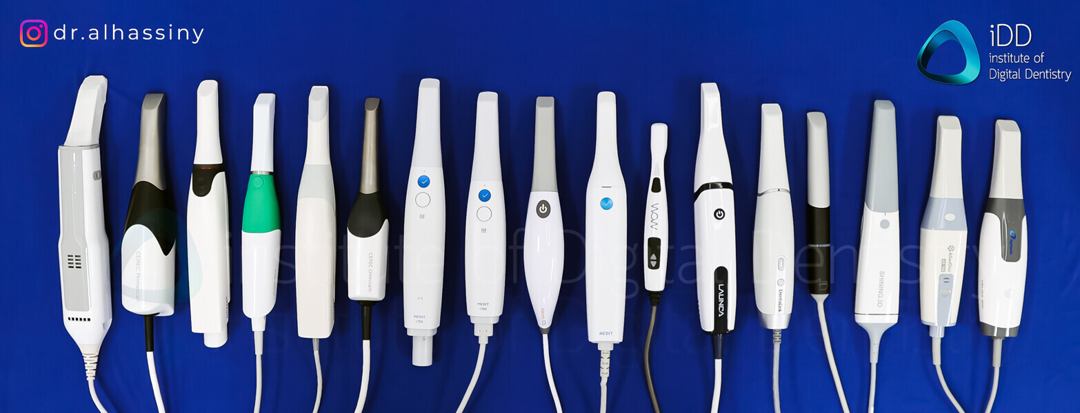 Fig. 5: A range of different intra-oral scanners available on the market today.  (Image: iDD, institute of Digital Dentistry)