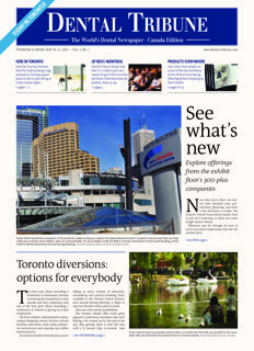 today daily Ontario Dental Association Annual Spring Meeting, Toronto 2012 today daily Ontario Dental Association Annual Spring Meeting, Toronto 2012