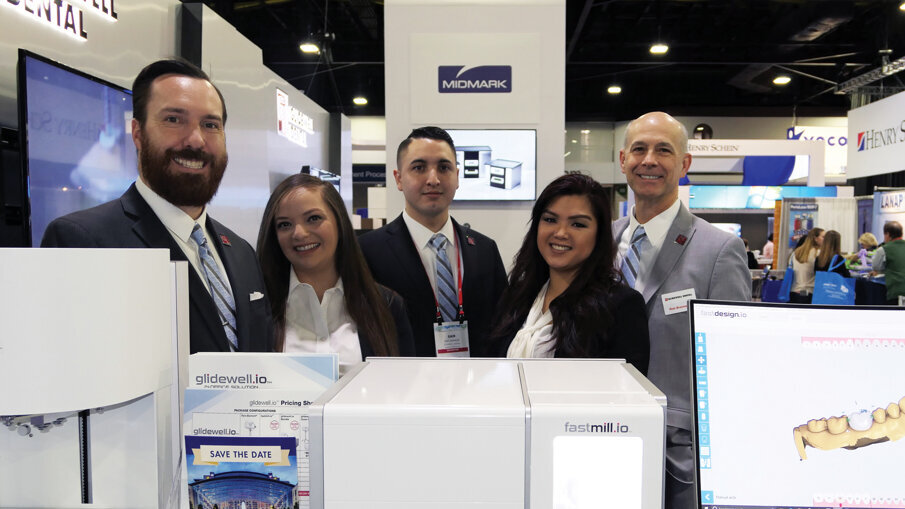 Want to learn about Glidewell Dental’s new glidewell.io in-office solution? Everyone at the company’s booth is happy to fill you in.