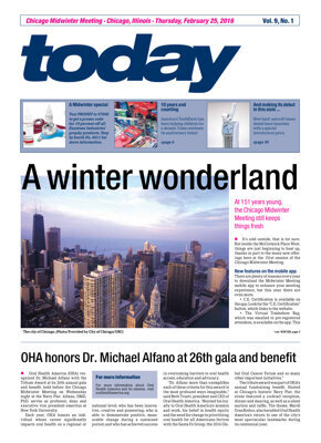 today Chicago Midwinter Meeting Feb. 25, 2016 today Chicago Midwinter Meeting Feb. 25, 2016