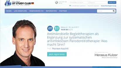 Fortbildung auf einen Klick: DT Study Club präsentiert neue Website Fortbildung auf einen Klick: DT Study Club präsentiert neue Website