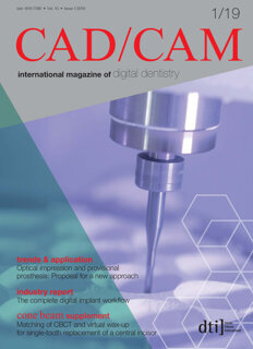 CAD/CAM international No. 1, 2019 CAD/CAM international No. 1, 2019