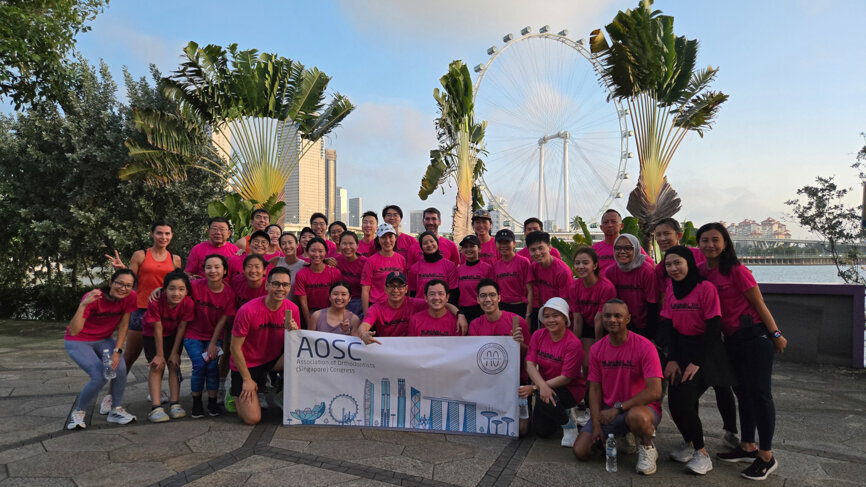 The social run at the iconic Gardens by the Bay offered a relaxed atmosphere, enabling delegates to network, share insights and foster valuable professional connections.