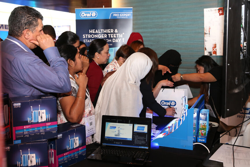 Gold Sponsor Oral-B held multiple Free CME trainings at its dedicated training zone