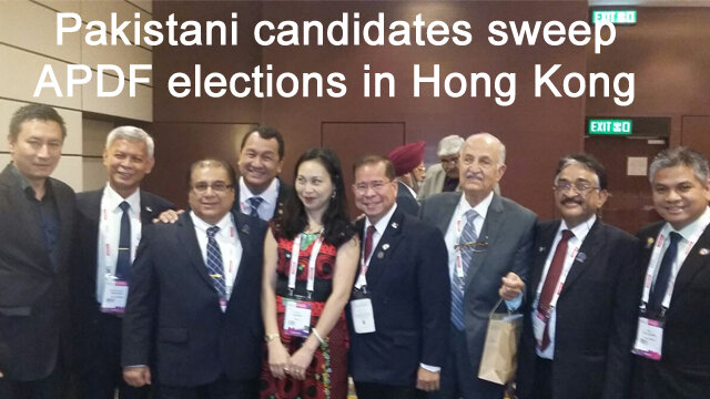 Pakistani candidates sweep APDF elections in Hong Kong