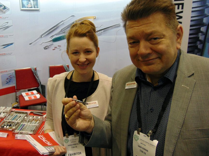 Varinia Siegenthaler, left, and Gabor Hermann of Stoma.