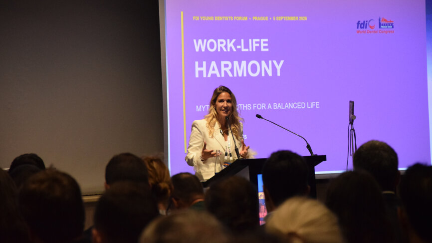 At the Young Dentists Forum, Dr Cristina Radics delivered a candid keynote address on professional well-being and resilience.