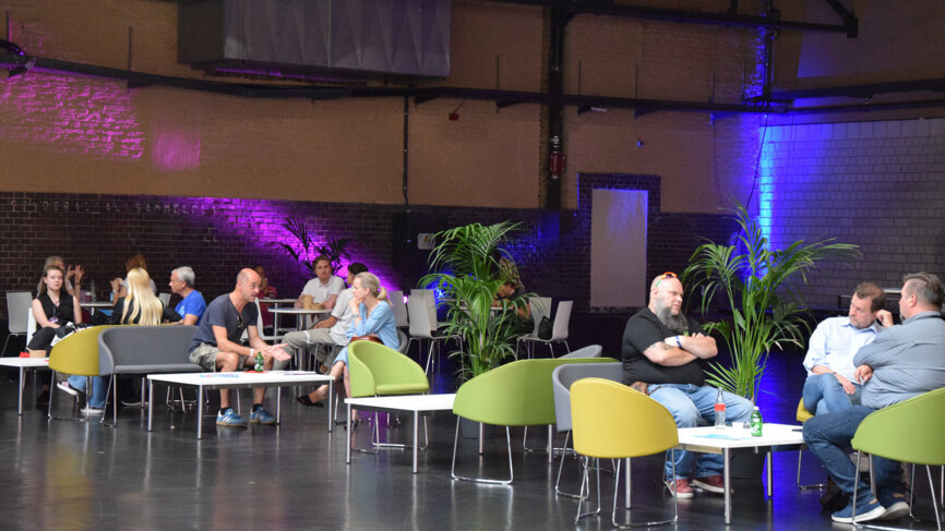 Partcipiants can take a moment to rest in numerous chill-out areas.