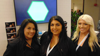 From left: Brenda L. Hansen, Vanessa Hurt and Dayna Olson of Sprig. (Photo by Fred Michmershuizen/Dental Tribune America)
