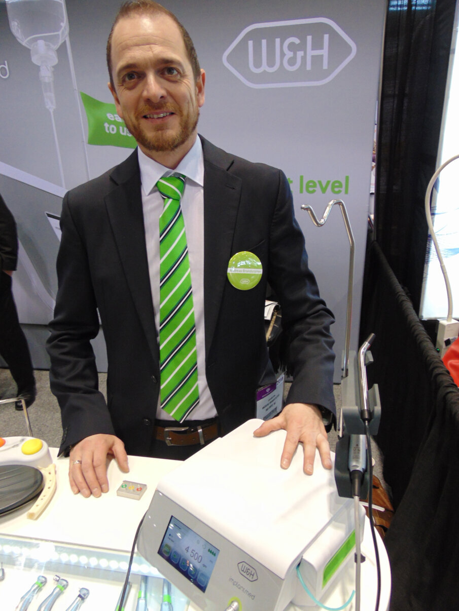Andreas Brandstatter of W&H Impex. (Photo: Fred Michmershuizen/Dental Tribune America)