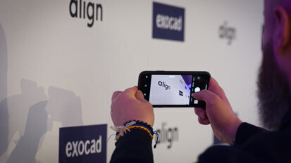 Align and exocad held their first joint press conference in Darmstadt, Germany. One of the main topics was the acquisition of exocad by Align Technology. (Image: exocad)