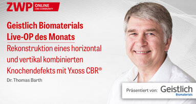 1 CME-Punkt: Geistlich Biomaterials Live-OP im Archiv abrufbar