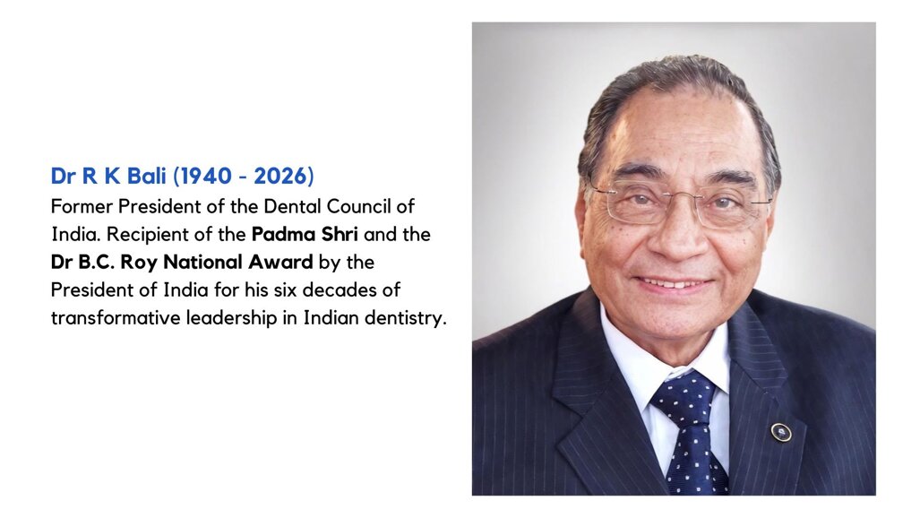 Remembering Dr Ravinder Kumar Bali: a life of service to dentistry and family