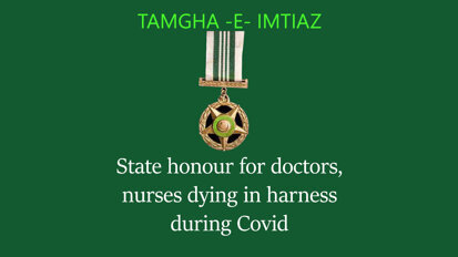 State honour for doctors, nurses dying in harness during Covid