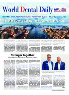 World Dental Daily Sydney Sept. 24–27, 2023 World Dental Daily Sydney Sept. 24–27, 2023
