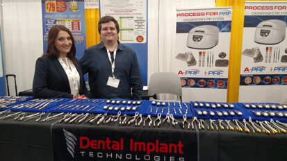 Alicen Slawsby, left, and Devin Slawsby of Hi Tec Implants/Dental Implant Technologies.
