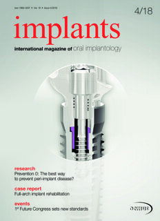 implants international No. 4, 2018 implants international No. 4, 2018