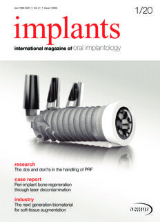 implants international No. 1, 2020 implants international No. 1, 2020