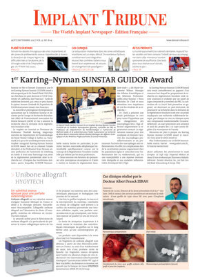 Implant Tribune France No. 3, 2017 Implant Tribune France No. 3, 2017