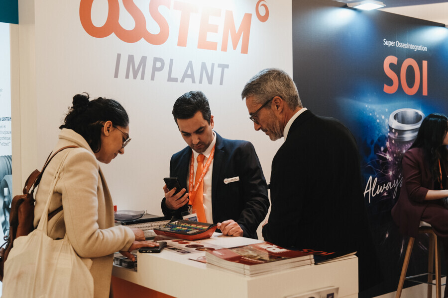 Osstem Implant booth. 