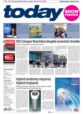 today IDS 2009 Cologne Show Preview today IDS 2009 Cologne Show Preview