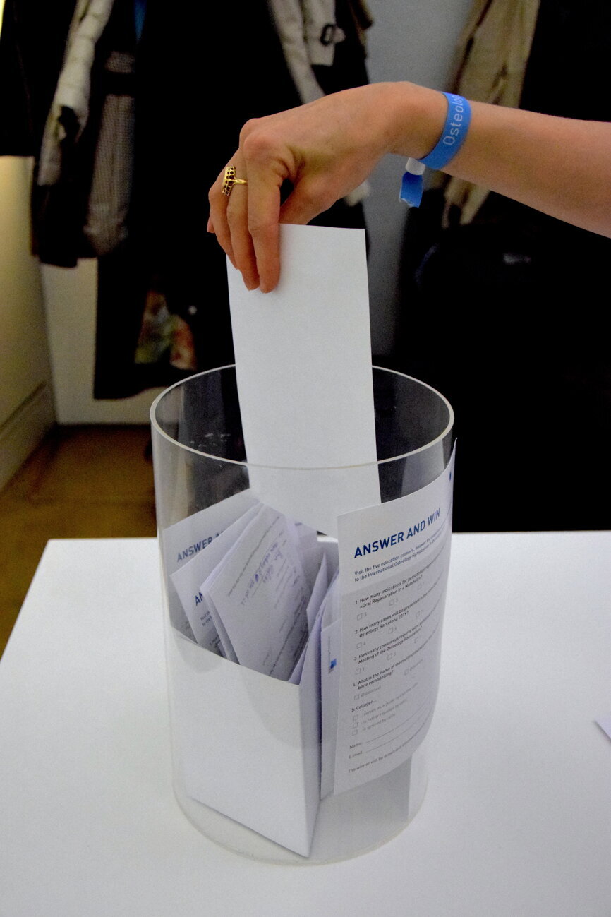 The raffle winner will be announced within the next week. (Photograph: Franziska Beier, DTI) 