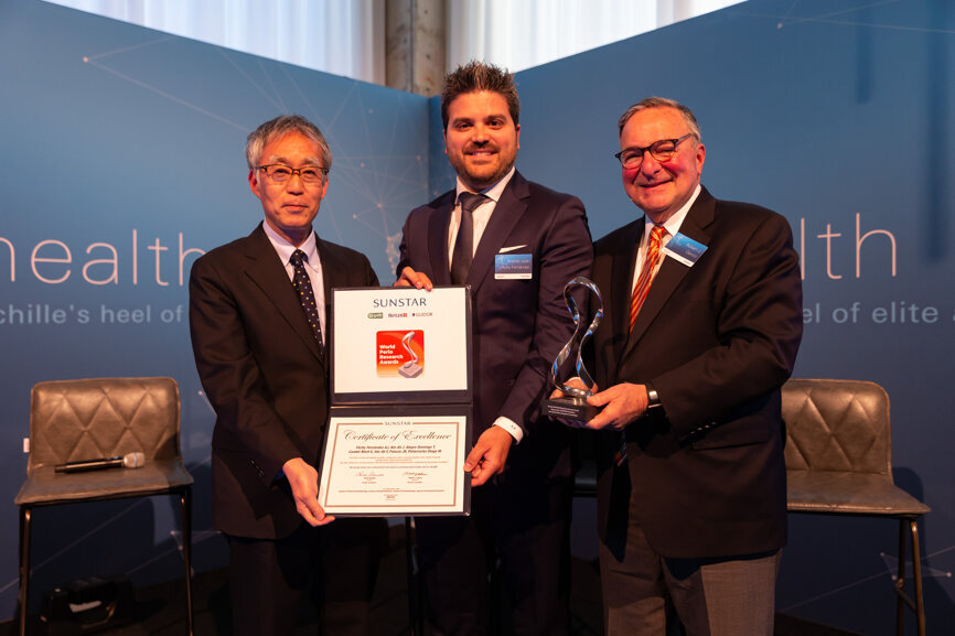 From left to right: Prof. Shinya Murakami, Antonio Juan Filchy Fernandez and Prof. Robert Genco.