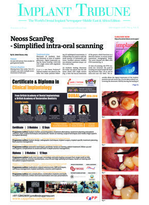 Implant Tribune Middle East & Africa No. 4, 2018