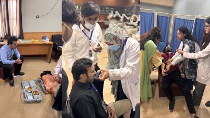 Simulation-based workshop on managing medical emergencies in dentistry held at LUMHS