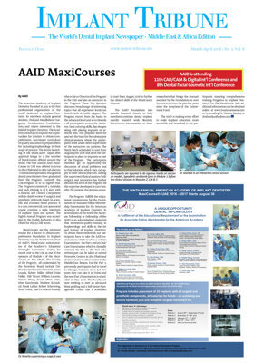 Implant Tribune Middle East & Africa No. 1, 2016