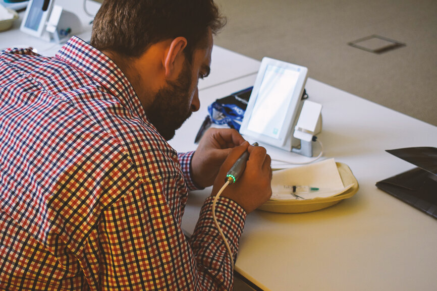 Live demo at Dr. Sebastian Bürklein's hands-on course 