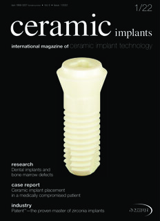 ceramic implants international No. 1, 2022