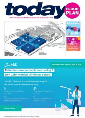 today at IDS Cologne 2021 Floor plan today at IDS Cologne 2021 Floor plan
