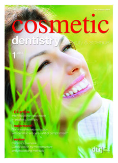 cosmetic dentistry international No. 1, 2014 cosmetic dentistry international No. 1, 2014
