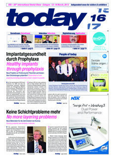 today IDS 2013 Cologne 16 March today IDS 2013 Cologne 16 March