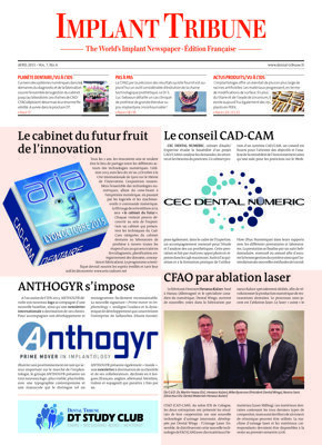 Implant Tribune France No. 2, 2015 Implant Tribune France No. 2, 2015