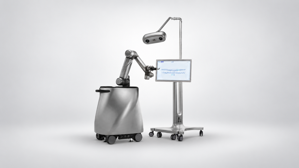 Researchers recently evaluated this autonomous multi-axis robotic system for recipient socket preparation in tooth autotransplantation.
