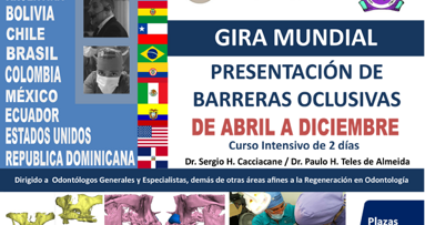 Gira mundial de cursos sobre técnica de regeneración ósea con barreras oclusivas