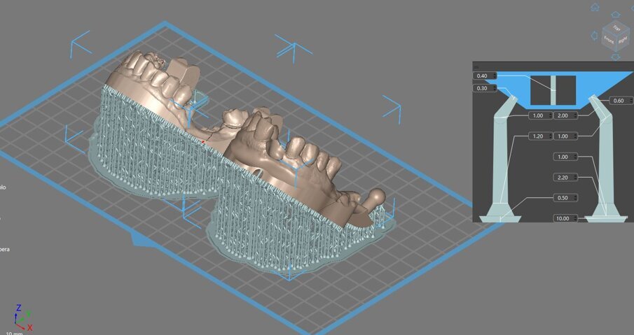 Fig. 12_Esempio di ottimizzazione del piatto di stampa.Fig. 12