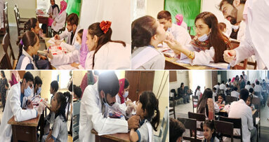 BUDC team holds oral health camp at girls school