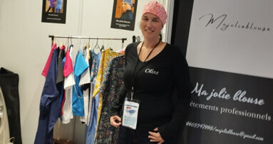 Céline Lebouteiller, fondatrice de la société  « Ma jolie Blouse »