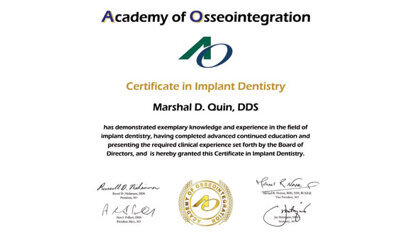 AO offers a new certificate in implant dentistry