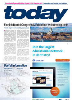 today Finnish Dental Congress and Exhibition Helsinki 2015 today Finnish Dental Congress and Exhibition Helsinki 2015