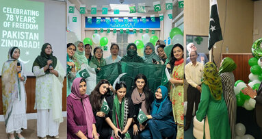 Academia shines in green & white for Pakistan’s 78th Independence Day