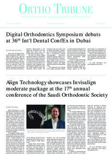 Ortho Tribune Middle East & Africa No.1, 2023