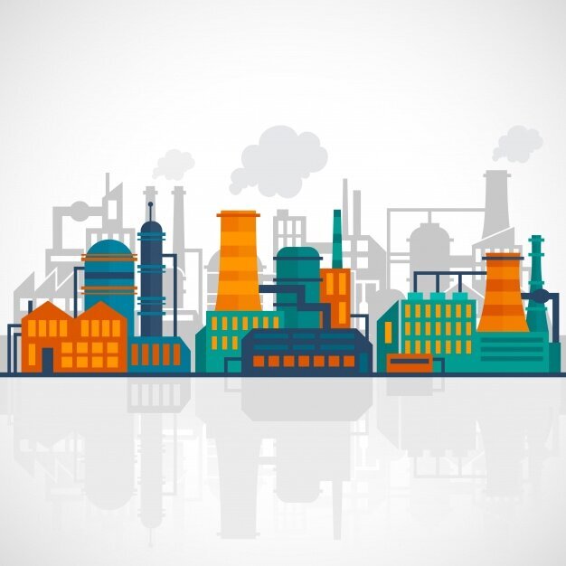 Fig.10: Industrial applications, (Source: @macrovector, Freepik)