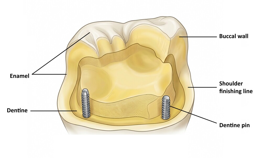 Fig. 8: Schematic diagram of the pinlay preparation.